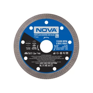 صفحه برش الماسه پرسلان بر توربو 115 میلیمتری نووا مدل 2751