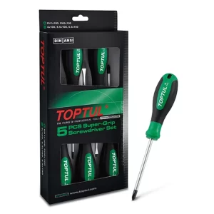 جعبه پیچ گوشتی 5 عددی دسته ضد اسید تاپ تول مدل GAAE0507