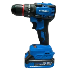 دریل شارژی چکشی 20 ولت براشلس 2 باطری ویوارکس مدل VR2010-BLX
