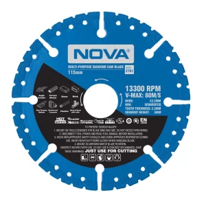 صفحه برش الماسه همه کاره 115 میلیمتری نووا مدل 2761