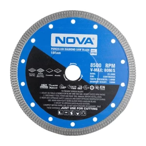 صفحه برش الماسه پرسلان بر توربو 180 میلیمتری نووا مدل 2753