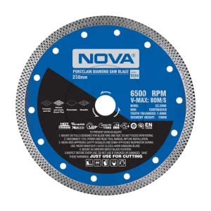 صفحه برش الماسه پرسلان بر توربو 230 میلیمتری نووا مدل 2755