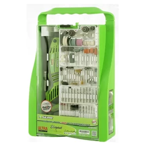 ست فرز انگشتی ۲۵۷ پارچه ۱۳۵ وات سیلور مدل GT-RT۲۵۷