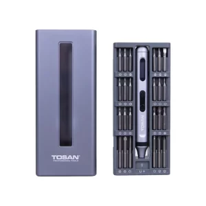 پیچ‌گوشتی شارژی قلمی3/7 ولت 50 پارچه توسن مدل 9001